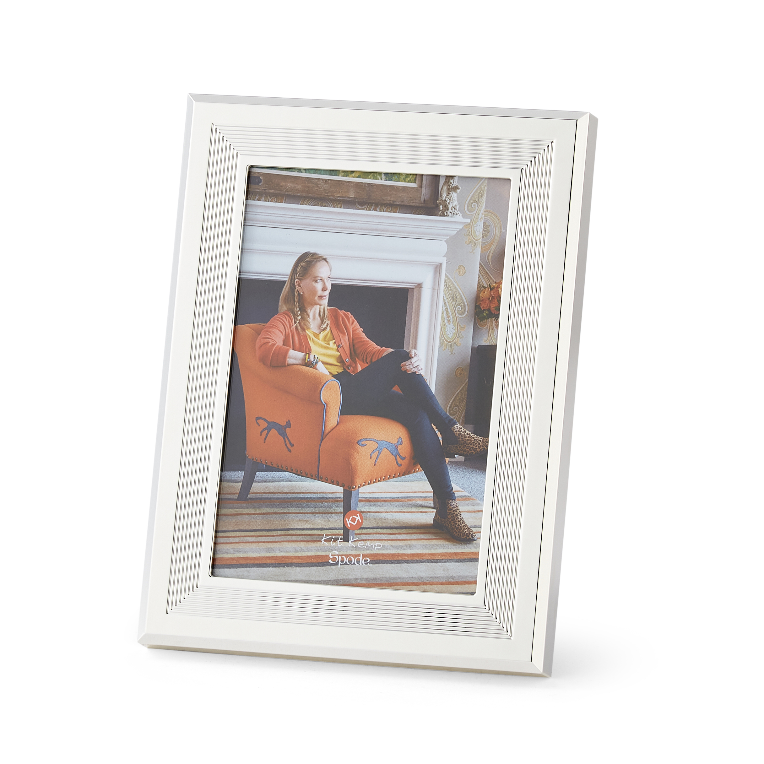 Kit Kemp Ribbed Photo Frame 4x6 image number null